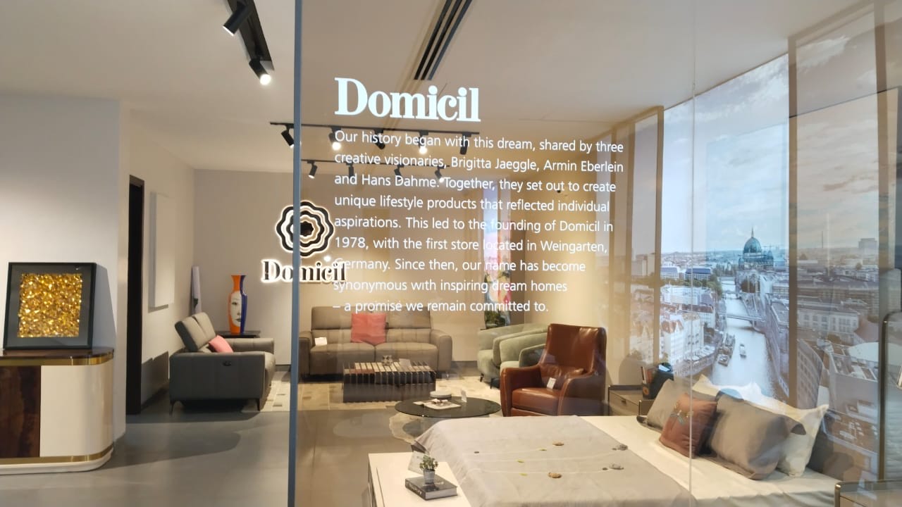 Domicil flagship store interior — high-end retail fit-out
